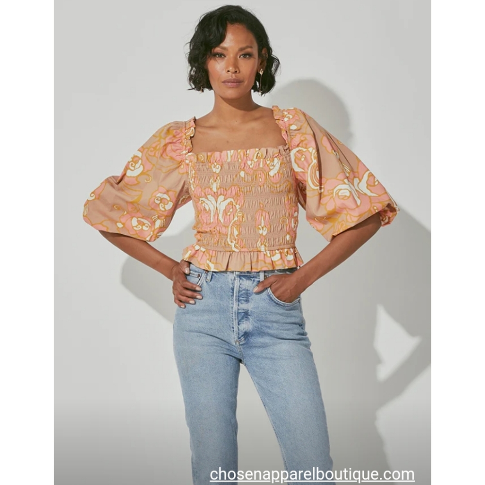Cleobella crop top size small
